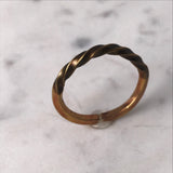 Brass twist ring - Size 9