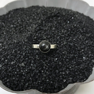 Black Star Diopside ring- Size 7.5