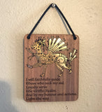 Griffin Oath Plaque - *pre-order*