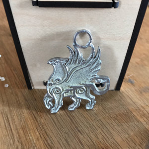 Griffin Pendant - pewter