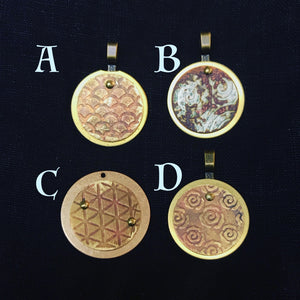 Textured Brass Pendants